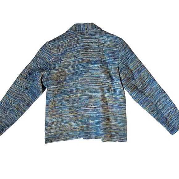 Coldwater Creek Multicolor Woven Jacket Blazer – Women’s Medium - Picture 3 of 10